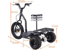 Load image into Gallery viewer, MotoTec Electric Trike 48v 1200w