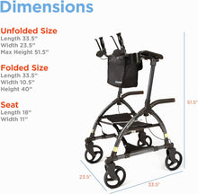 Load image into Gallery viewer, The Original Upwalker Upright Walker and Rollator with Seat
